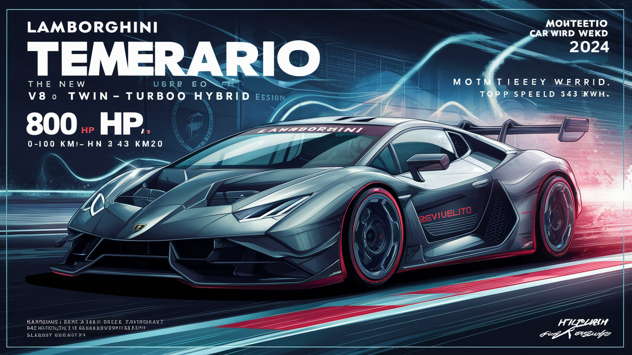 Details Lamborghini Temerario – supercar to replace Huracan